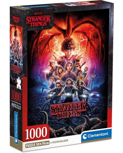 Puzzle  Clementoni din 1000 piese - Stranger Things  - 1