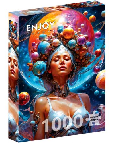 Puzzle Enjoy din 1000 de piese - Zeita Cosmică - 1