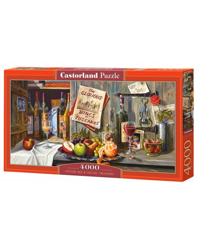 Puzzle Castorland de 4000 piese - Vintage Red & Italian Treasures - 1