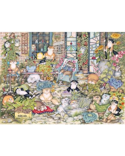 Puzzle Ravensburger din 500 de piese - Crazy Cats 12: Viața bună - 2