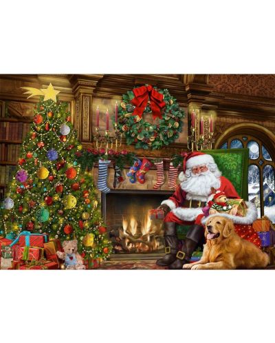Puzzle Falcon de 500 piese - Santa by the fireplace - 2