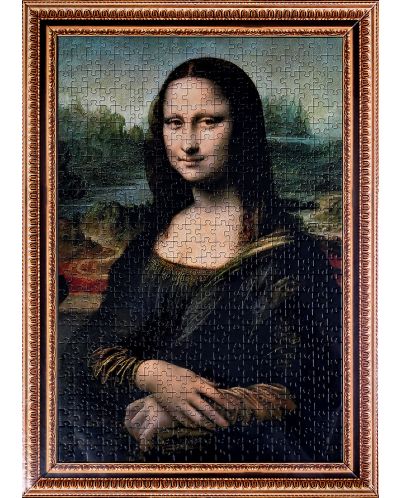 Puzzle cu ramă Trefl din 500 piese - Mona Lisa | Ozone.ro