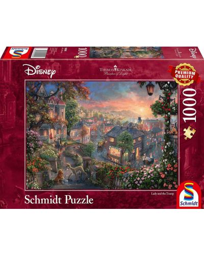Puzzle Schmidt de 1000 piese - Lady and the Tramp - 1