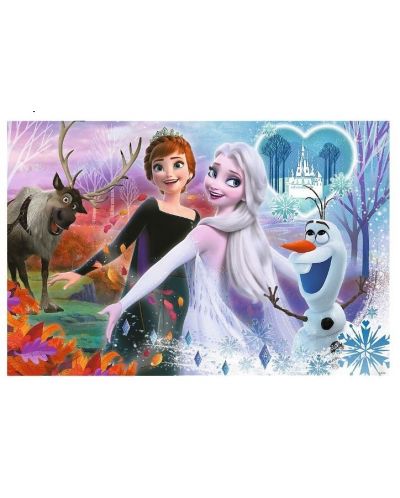 Puzzle Trefl din 60 de piese XXL - Elsa și Anna - 2