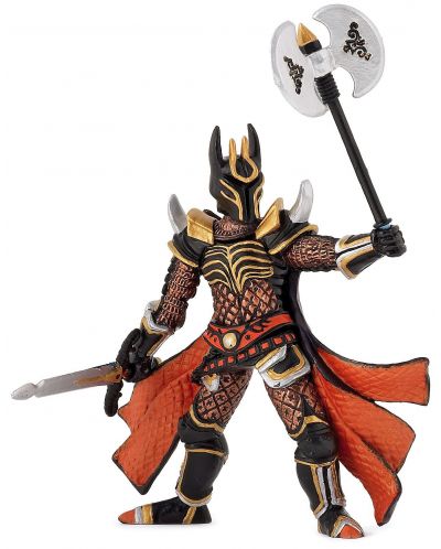 Fugurina Papo Fantasy World – Cavalerul întunericului cu sabie si topor - 1