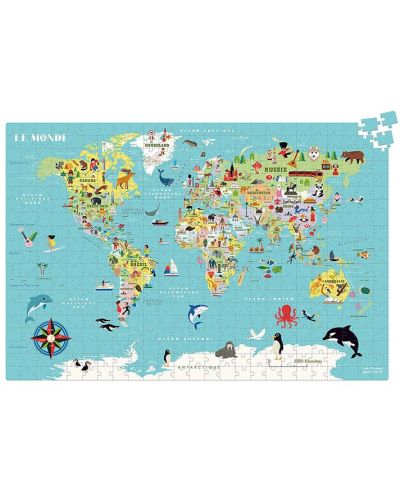 Puzzle Vilac - Harta lumii, 500 piese - 2