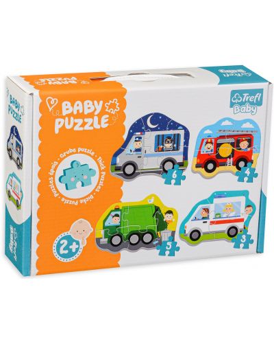 Puzzle Trefl 4 in 1 - Trefl Baby Puzzles  - 1