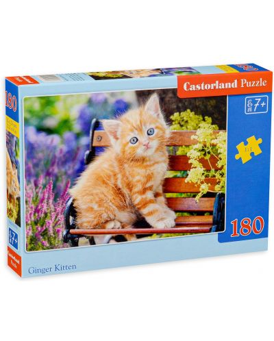 Puzzle Castorland de 180 piese - Ginger Kitten - 1