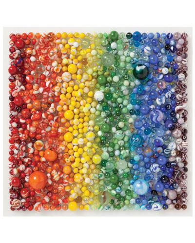 Puzzle Galison de 500 piese - Rainbow Marbles  - 2