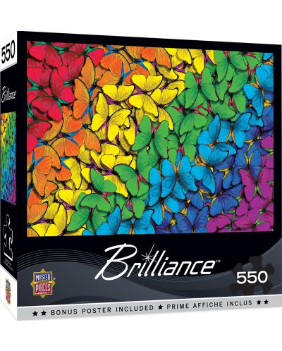Puzzle Master Pieces de 550 piese - Fluttering rainbow - 1