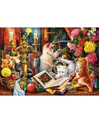 Puzzle Castorland din 1000 de piese - Pisicuțe vrăjitoare - 2