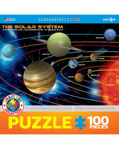 Puzzle Eurographics de 100 piese -Sistemul solar - 2