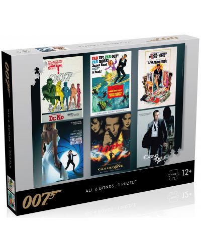 Puzzle cu 1000 de piese Winning Moves - James Bond 007 - 1