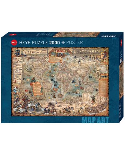 Puzzle Heye de 2000 piese - Lumea piratilor - 1