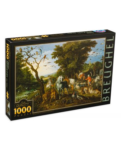 Puzzle D-Toys de 1000 piese – Intrarea animalelor in arca lui Noe, Pieter Bruegel  - 1