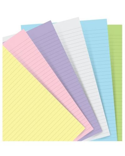 Rezerva pentru Notebook Filofax A5 - Hartie pastel liniata	 - 1