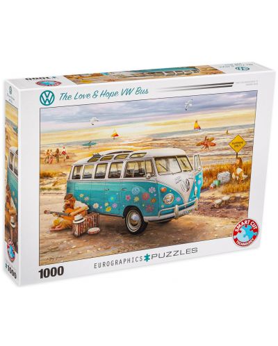 Puzzle Eurographics de 1000 piese - Microbuzul VW al iubiriis i sperantei, Greg Giordano - 1