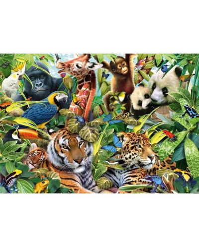Puzzle Schmidt din 1500 de piese - Regatul colorat al animalelor - 2