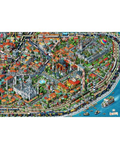 Puzzle Anatolian de 3000 piese - O privire spre Istanbul	 - 2