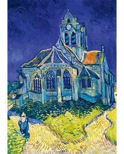 Puzzle Bluebird de 1000 piese - The Church in Auvers-sur-Oise, 1890 - 2