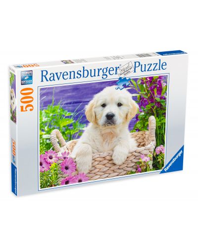 Puzzle Ravensburger de 500 piese - Catel dragut - 1
