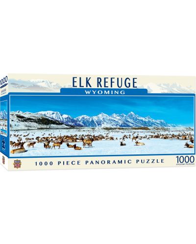 Puzzle  Master Pieces de 1000 piese - Elk Refuge - 1