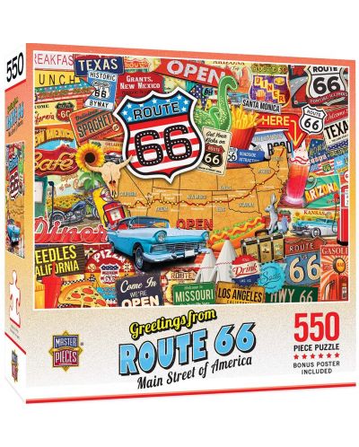 Puzzle Master Pieces de 550 piese -Route 66 - 1