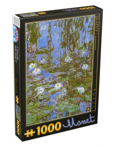 Puzzle D-Toys de 1000 piese - Nufar termal, Claude Monet - 1