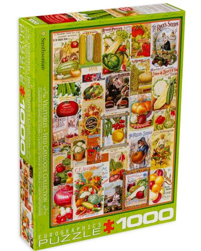 Puzzle Eurographics de 1000 piese – Catalog cu seminte de legume - 1