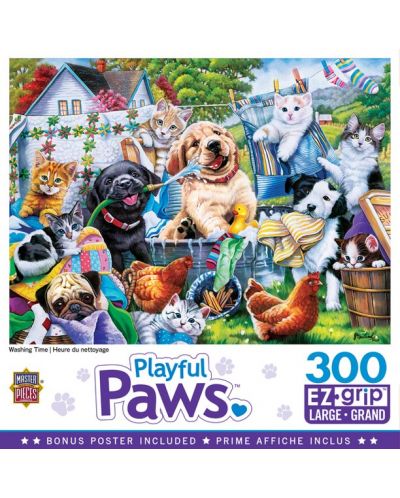 Puzzle Master Pieces de 300 XXL piese - Washing time - 1
