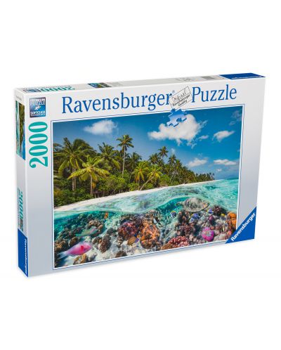 Puzzle Ravensburger din 2000 de piese - Scufundare în Maldive - 1