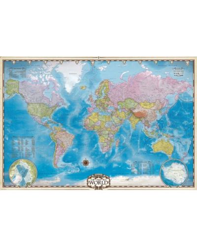 Puzzle Eurographics de 2000 piese - Harta lumii - 2
