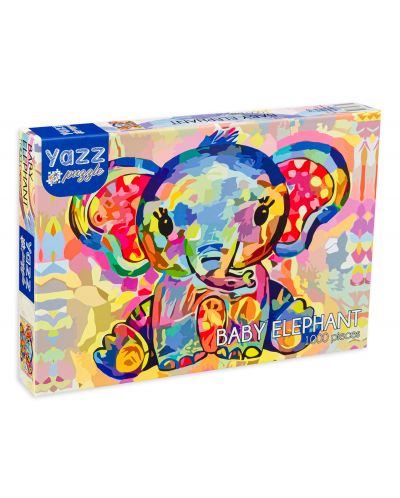 Yazz Puzzle 1000 de piese - Bebelușul Elefant - 1