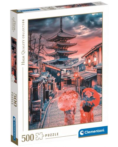 Puzzle  Clementoni din 500 piese - Seara la Kyoto - 1