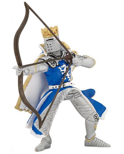 Figurina Papo The Medieval Era – Cavaler al Dragonului albastru, cu arc si sageata - 1