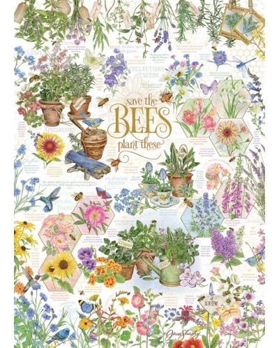 Puzzle Cobble Hill din 1000 piese - Salvați albinele - 2