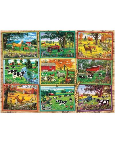 Puzzle Cobble Hill din 1000 piese - Cărți poștale de la fermă  - 2
