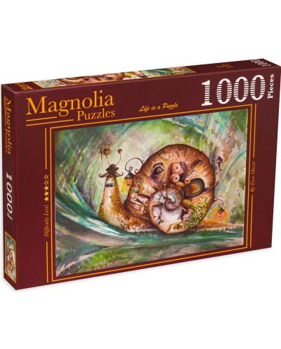 Puzzle Magnolia din 1000 de piese - Melc - 1