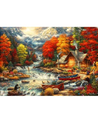 Puzzle Bluebird din 1000 de piese - Toamnă în pădure - 2