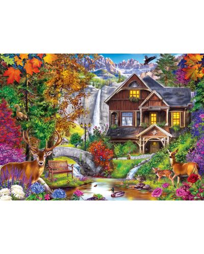 Puzzle Master Pieces de 1000 piese - Hidden Falls Cottage - 2