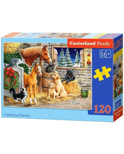 Puzzle Castorland de 120 piese - Prieteni din ferma - 1