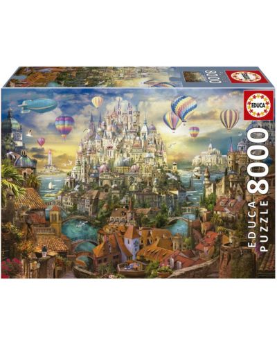 Puzzle Educa din 8000 de piese - Orașul visat - 1