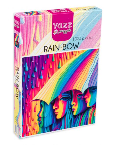 Yazz Puzzle din 1023 piese - Rain-rainbow - 1