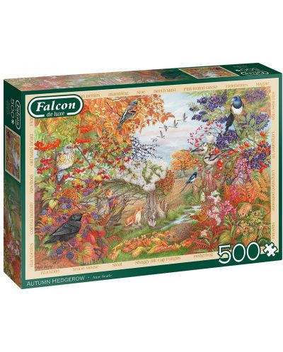 Puzzle Falcon de 500 piese - Autumn Hedgerow - 1