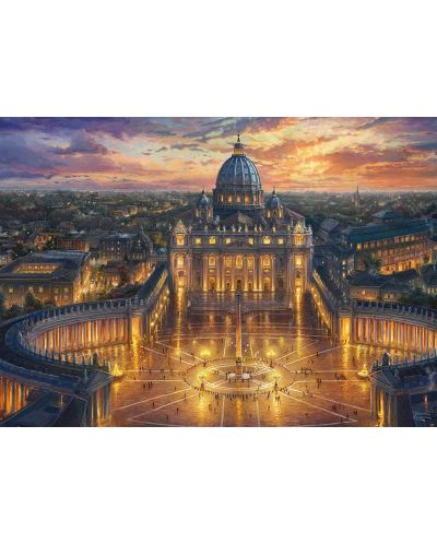Puzzle Schmidt de 1000 piese - Thomas Kinkade Vatican Sunset - 2