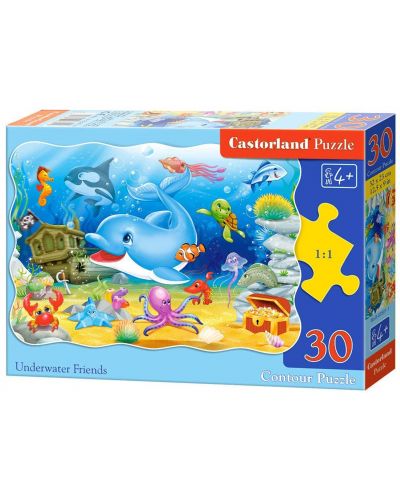 Puzzle Castorland de 30 piese - Pieteni marini - 1