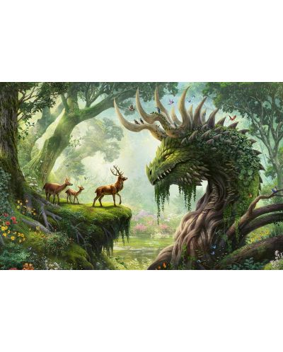 Puzzle Ravensburger din 3000 piese - Dragonul pădurii se trezește - 2