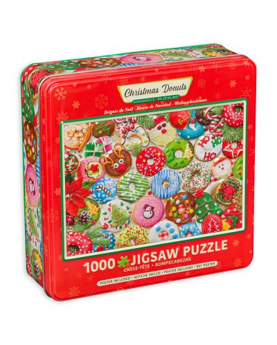 Eurographics Puzzle metalic de 1000 de piese - Gogoși de Crăciun - 1
