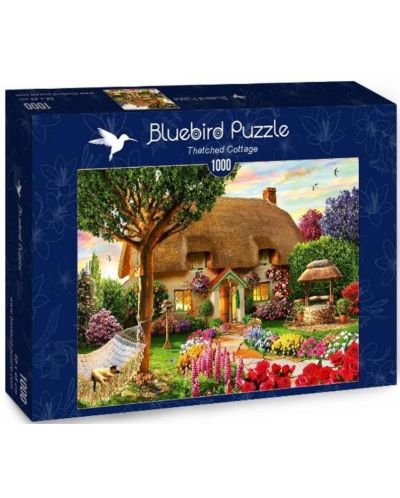 Puzzle Bluebird de 1000 piese - Thatched Cottage - 1