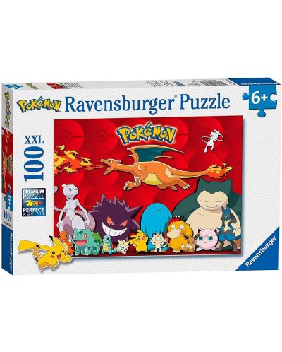 Puzzle Ravensburger Din 100 de piese XXL - Pokémon: Charizard și prietenii  - 1